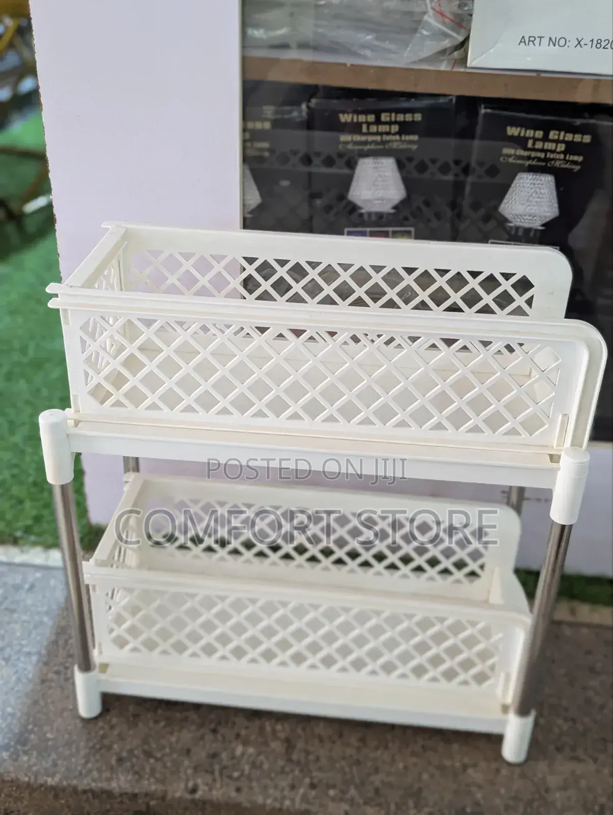 White Kitchen Spice Storage
