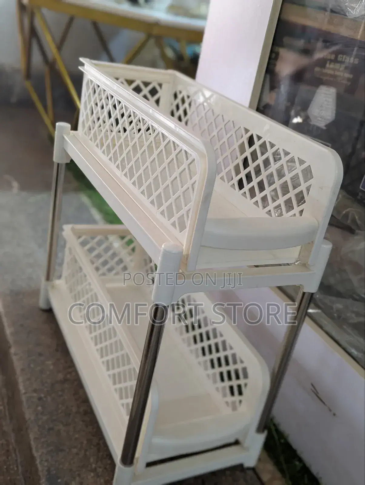 White Kitchen Spice Storage