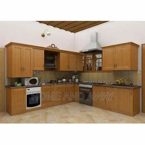 Wooden Effect Kitchen Cabinets From 990,000/- Per Running Meter