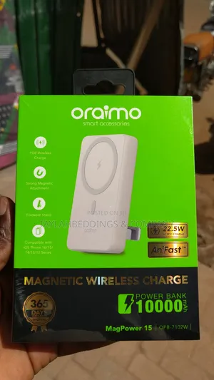 Oraimo Magpower 15 Power Bank 10000mah Wireless Strong Magnetic