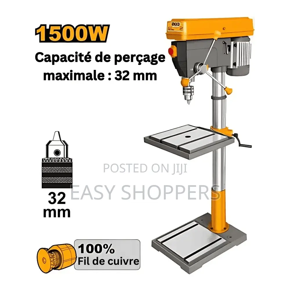 Ingco Drill Press Machine 1500w Industrial Bench Pillar Heavy Duty