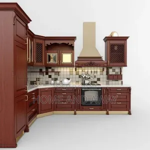Wood Finishing Kitchen Cabinets From 1,010,000/- Per Running Meter