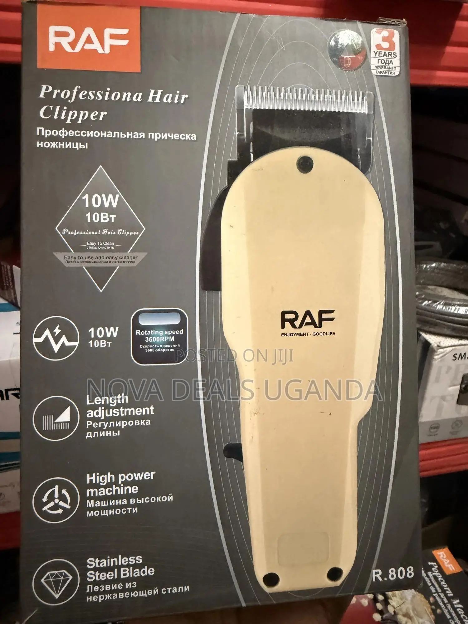 Raf Professional 10w Rechargeable Hair Clipper Barber Machine