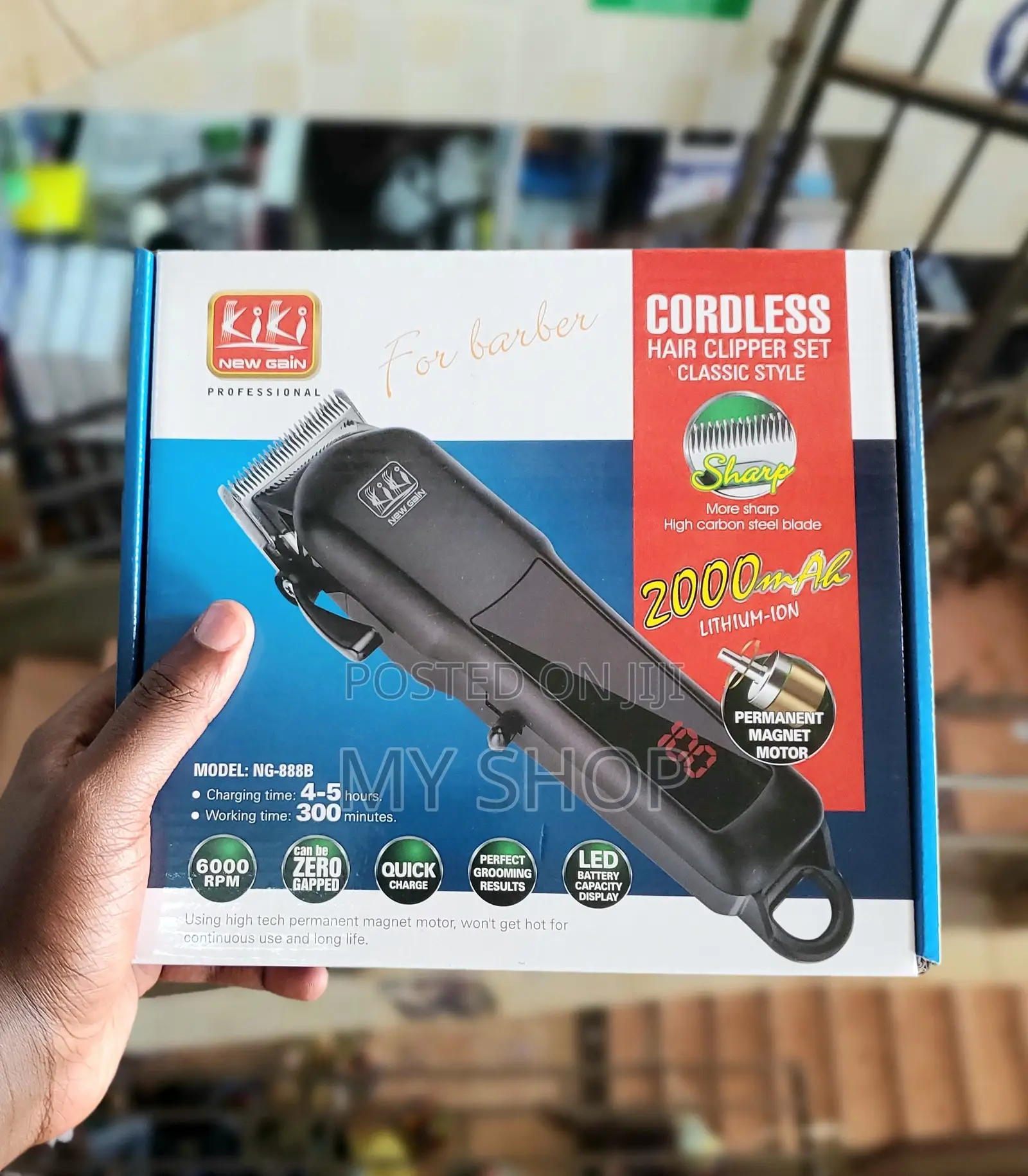 Powerful Cordless Hair Shaving Machine - Durable Design