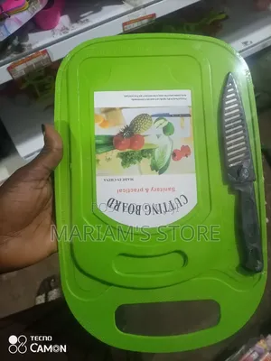 Plastic Cutting Board and Knife Set