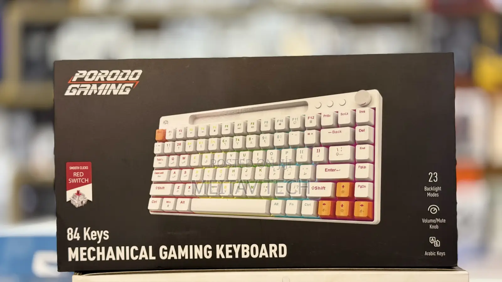 Porodo Wired Mechanical Keyboard 84 Keys