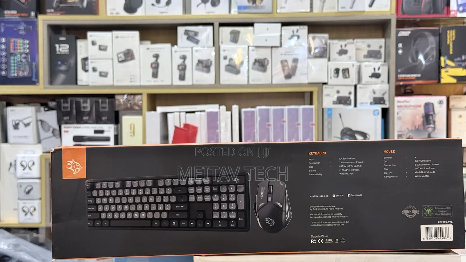 Porodo Gaming Design Wireless Keyboard and Mouse