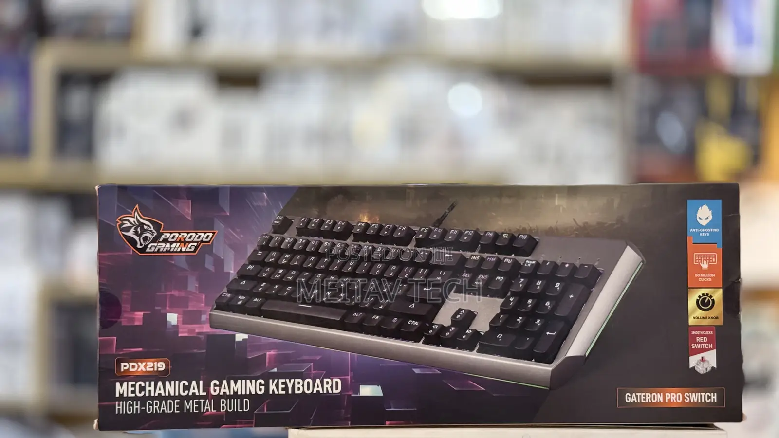 Porodo Gaming Wired Mechanical Gaming Keyboard