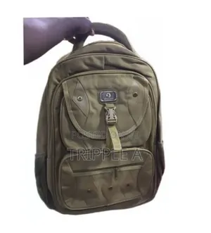 Brown Canvas Laptop Backpack