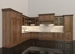 Mugavu Wooden Kitchen Cabinets L Shape From 8,000,000/- Book Now