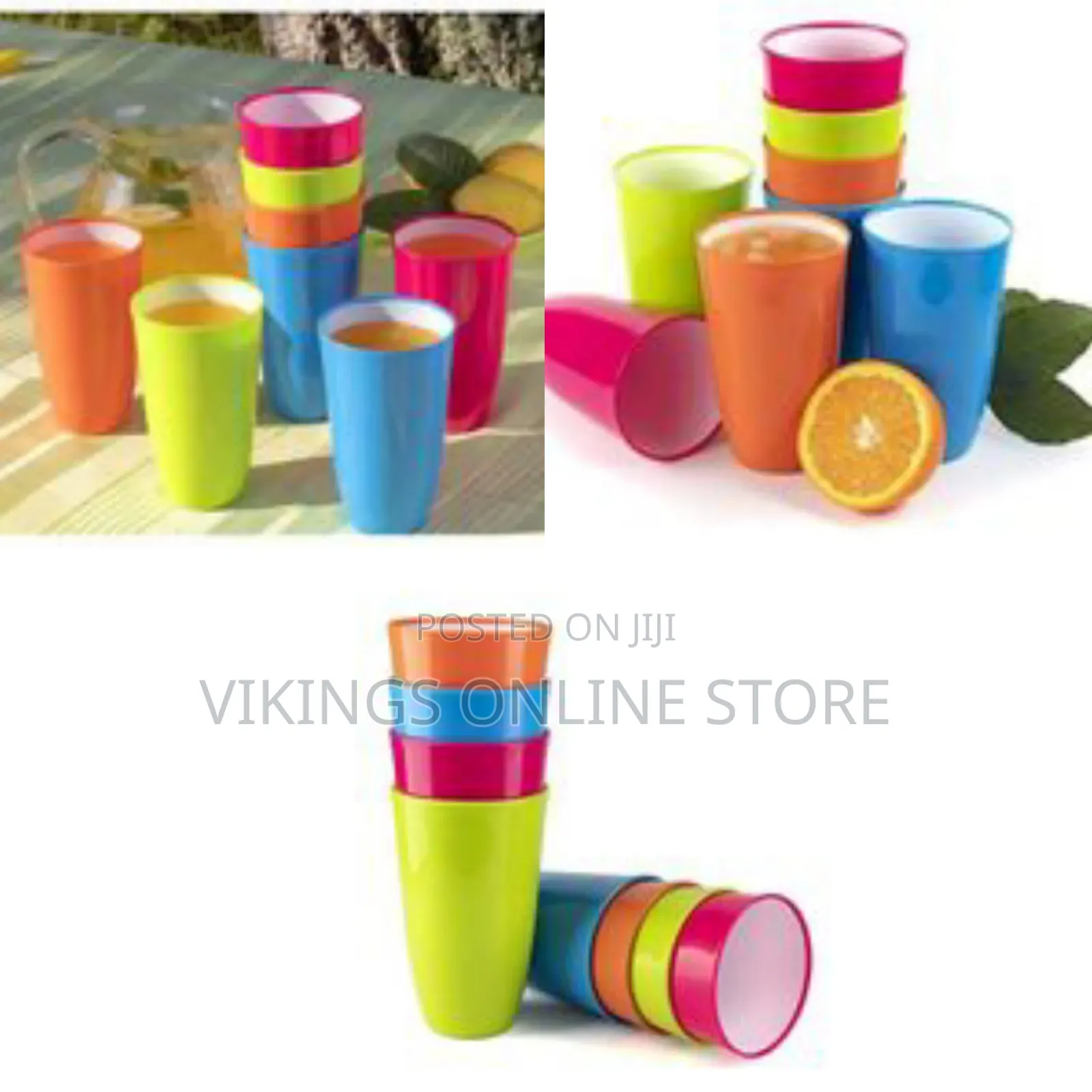 12 PCS of Plastic Water Juice Tumblers Cups Mugs for Parties and Home