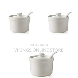 Ceramic Sugar Bowl - White