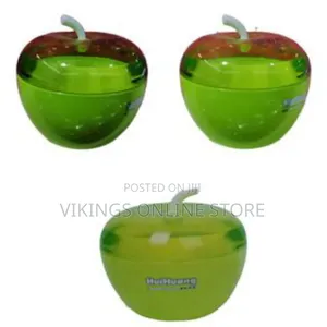 Plastic Apple Sugar Bowl Dish Candy Pot - Green