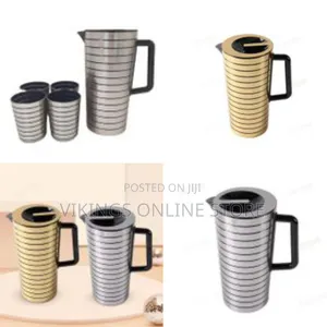 Finner Plastic Water 1 Jug 4 Pieces Glass Combo Set for Dining Table