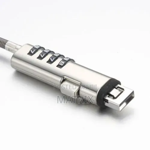 Universal 4 Digital Lock Usb Laptop Security Cable Lock