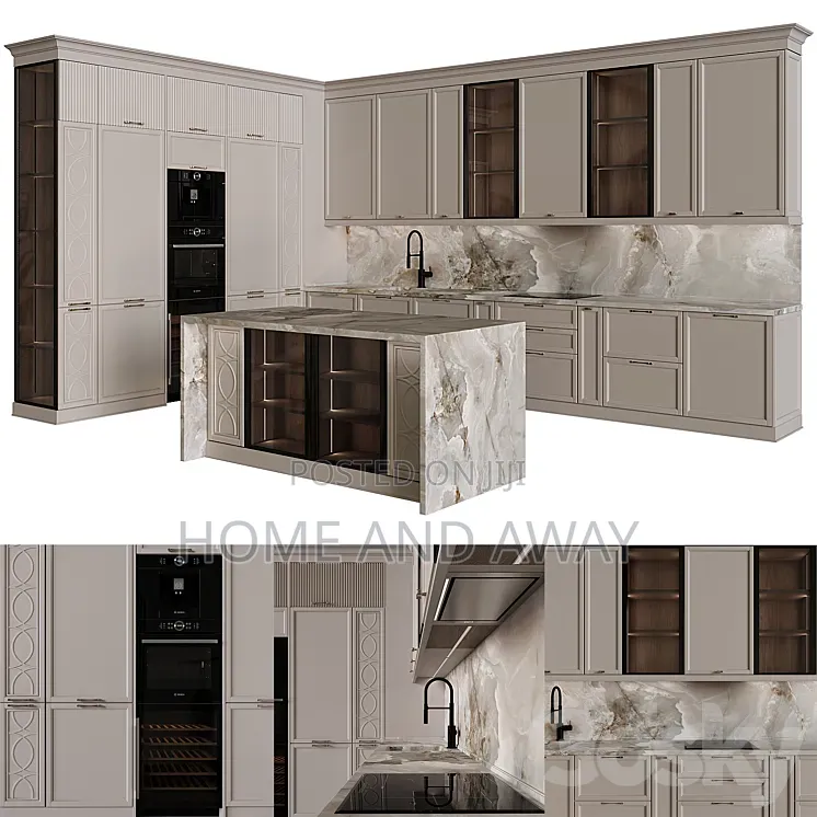 Off-White Kitchen Cabinets From 970,000/- Per Running Meter