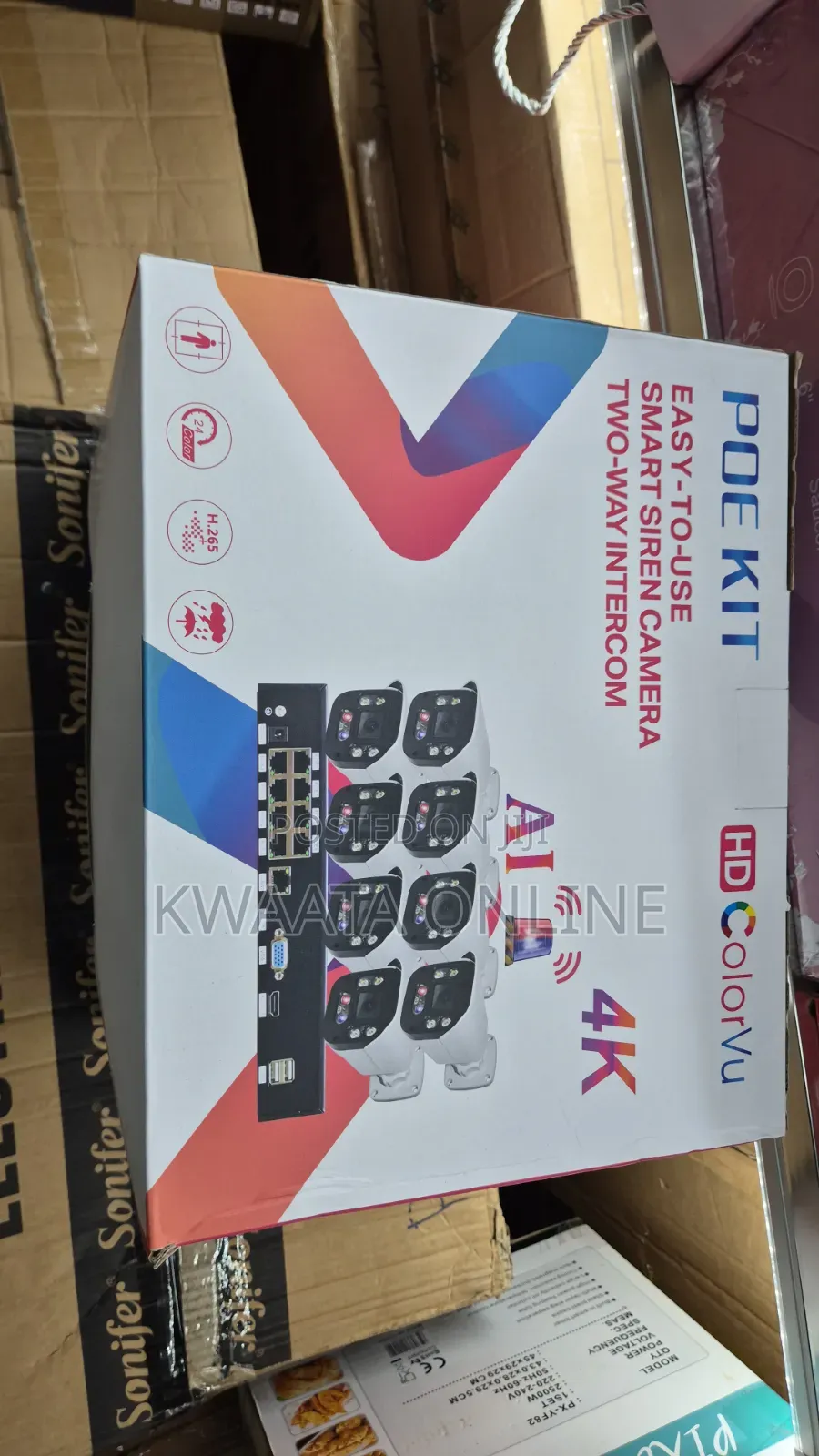 8mp Security Camera System Two Way Audio 8ch Poe Ip P2p, 1tb Hard Disk