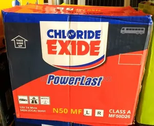 N50ah Chloride Exide Mf Car Battery