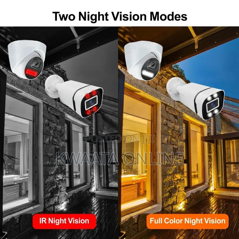 8mp Security Camera System Two Way Audio 8ch Poe Ip P2p, 1tb Hard Disk