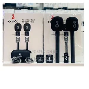 Candc Interview Dual Mic 2tx + 1 Rx Wireless Microphone