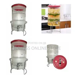 7.5litre Glass Water Jug, Juice Dispenser Can With Stand-Colorless