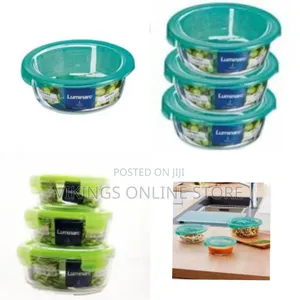 Luminarc Round Borosilicate Glass Food Storage Containers