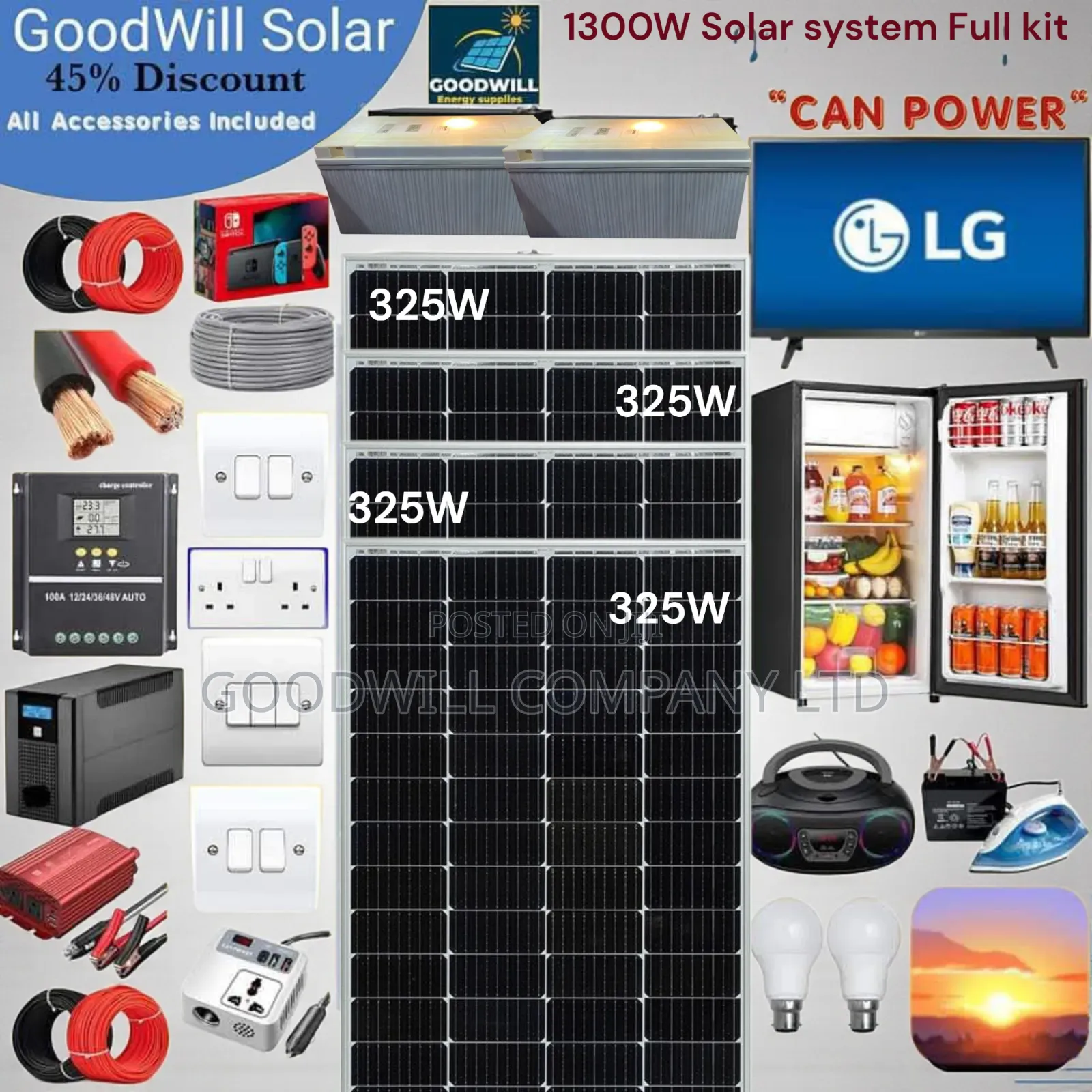 1300w Next Power Solar Kit