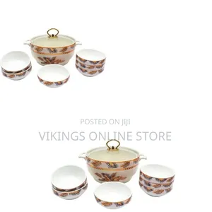 7 Piece Ceramic Palm Design Fruit,Salad Soup Rice Dessert Bowls
