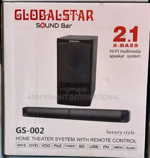 Globalstar Gs-002 Sound Bar and Subwoofer Home Theater System