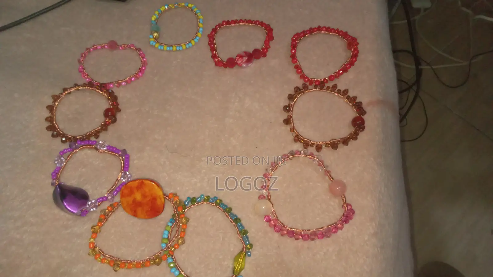 Copper Wire Beaded Braclets