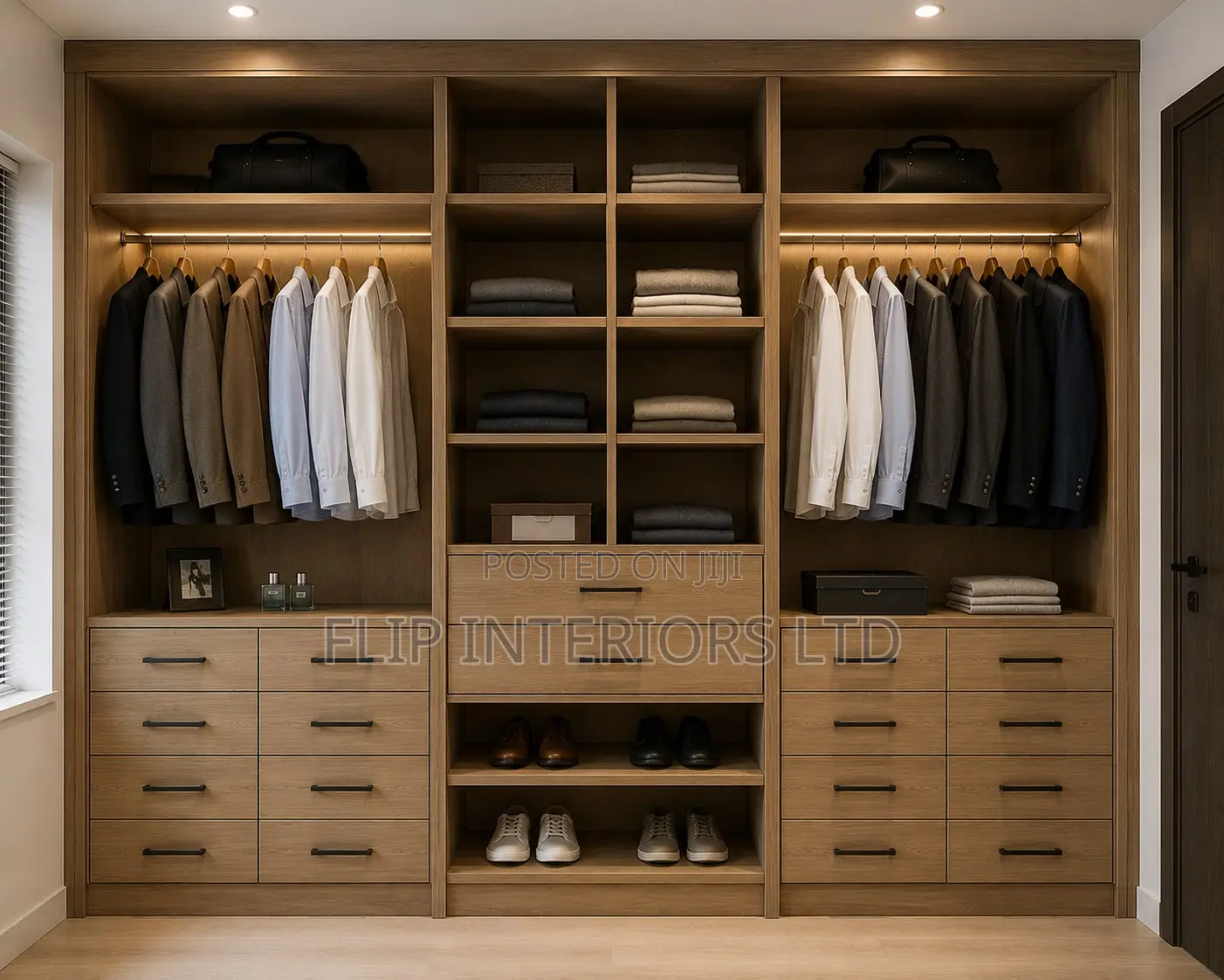 Custom Wooden Wardrobe Interior Installations