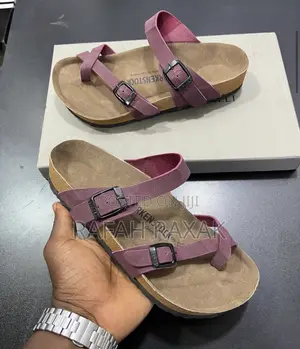 Maroon Version of Lady’S Birkenstock Sandals