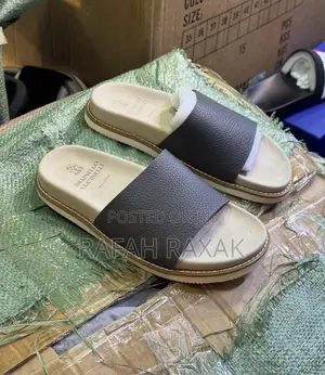 Leather Brunello Cucinelli Slide Sandals