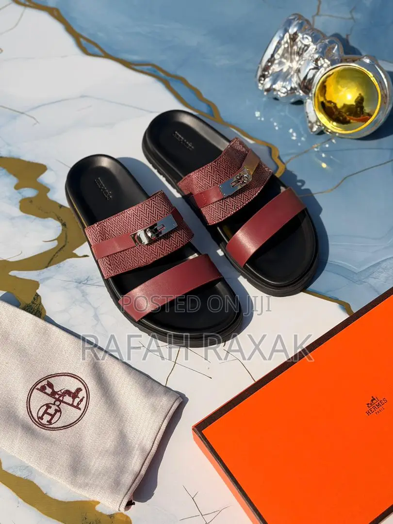 Múltiple Strap Hermes Men’S Sandals