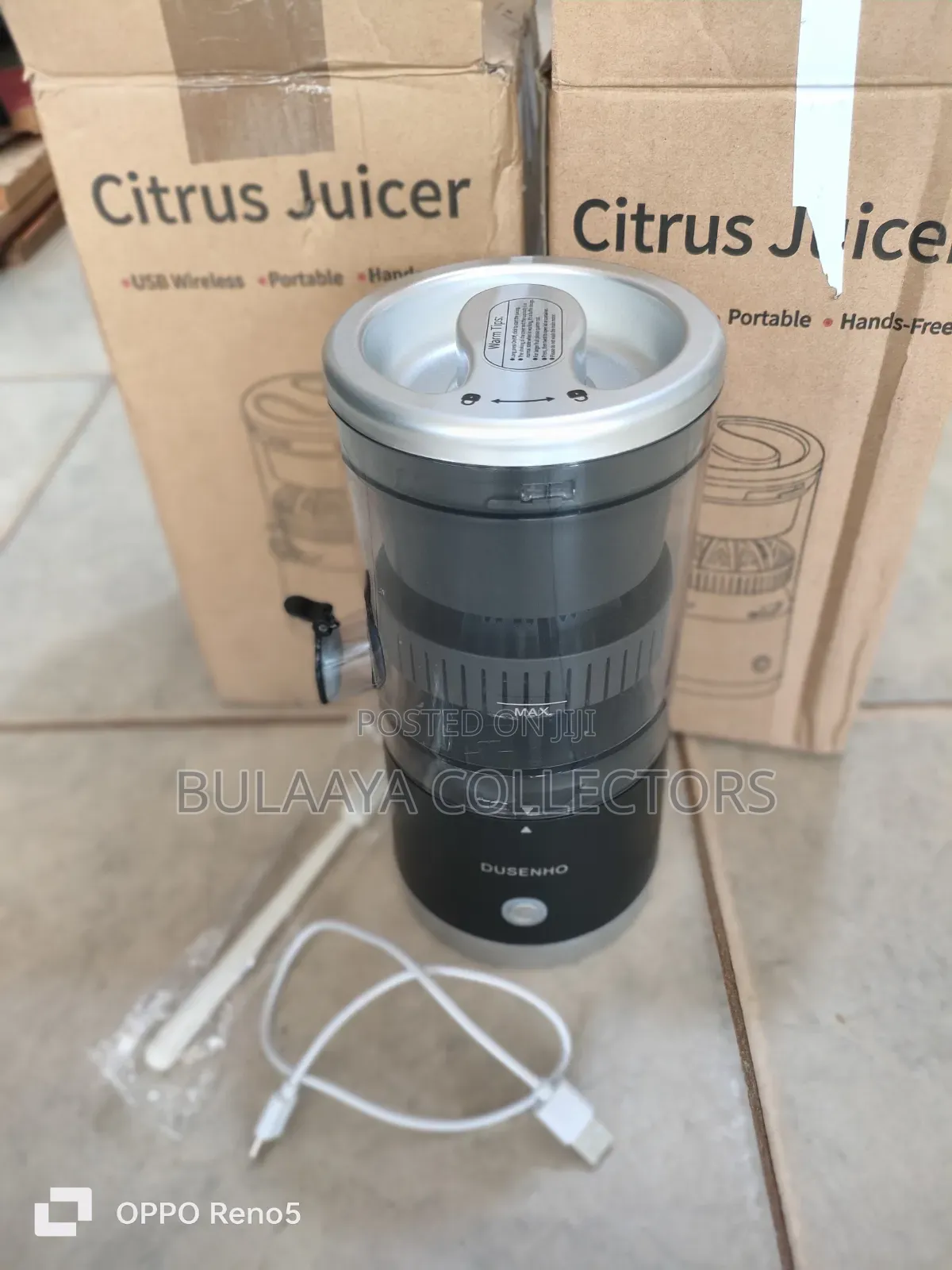 Uk Dusenho Rechargeable Portable Electric Citrus Juicer.