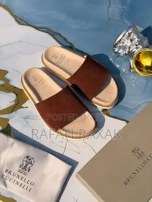 Brown Version of Leather Brunello Cucinelli Men’S Sandals