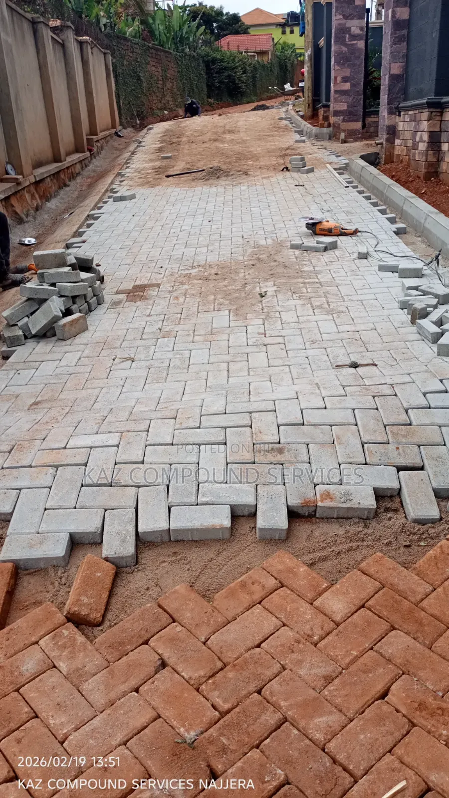 Concrete Paver Laying