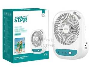Winning Star St-4052 Rechargeable Table Fan With Led Light