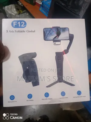 F12 3-Axis Foldable Phone Gimbal Stabilizer.