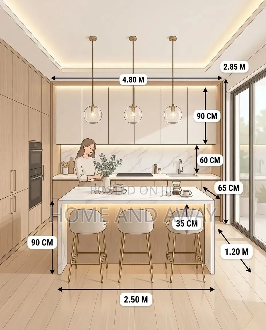 Custom Made Kitchen Cabinets From 995,000/- Per Running Meter