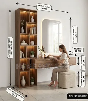 Vanity Dressing Mirror Decors With Cabinets From 1,500,000/- Order Now