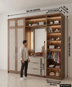 3 in One Closet Wardrobes From 2,400,000/- With Free Set Up Delivery