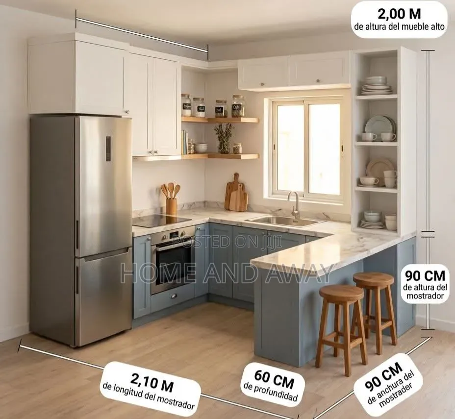 Small Space Kitchen Cabinets From 5,000,000/- Only Book Now Any Colour