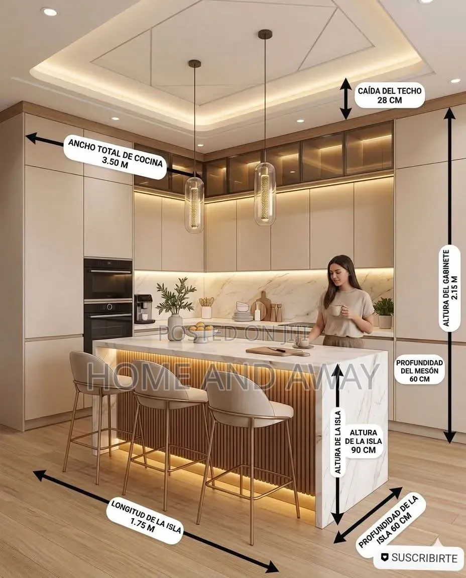 Kitchen Cabinets From 875,000/- Per Running Meter