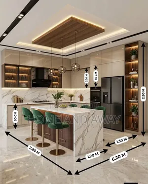 Smart Kitchen Cabinets From 12,000,000/- Full Set-up In Any Colour