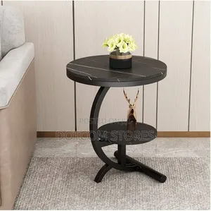 Modern 2-Tier C-Shaped Side Table