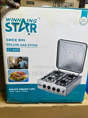 Winning Star 4 Burner Gas Stove St-9658 Stainless Steel Ignition