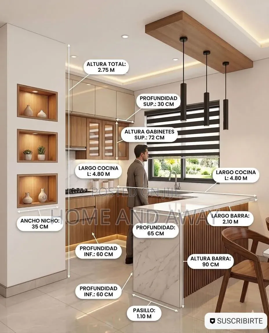 We Make Kitchen Cabinets From 890,000/- Per Running Meter in Any Color