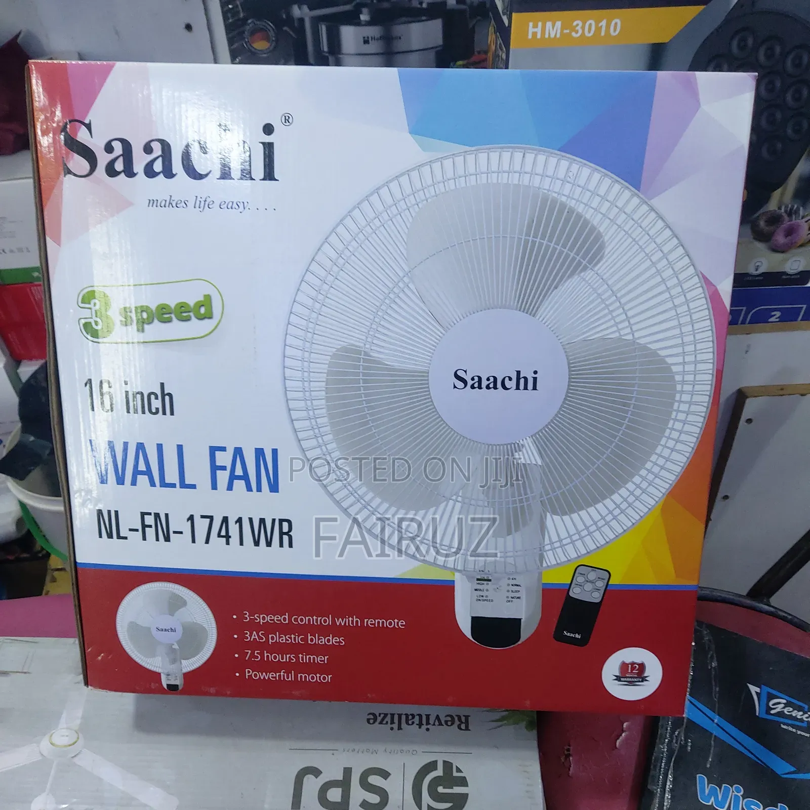 16inch Sachi Wall Fan With Remote