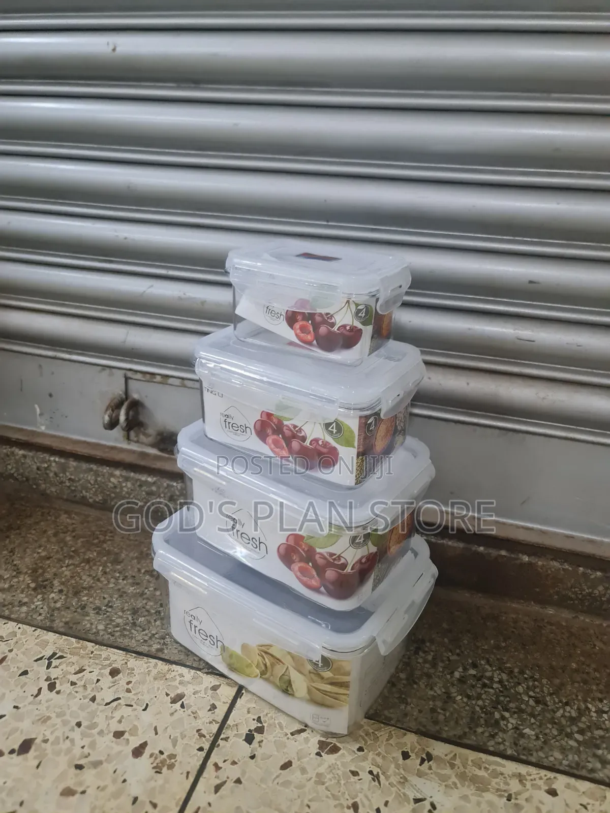 Clear Fruits Storage Containers/Food Storage Containers 4pcs